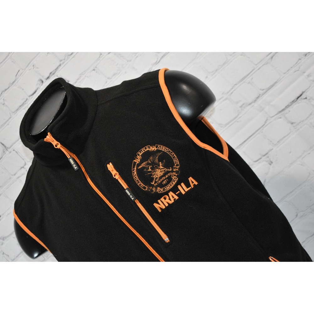 NRA ILA Fleece Vest Men XL Full Zip Sleeveless Jacket National Rifle Association